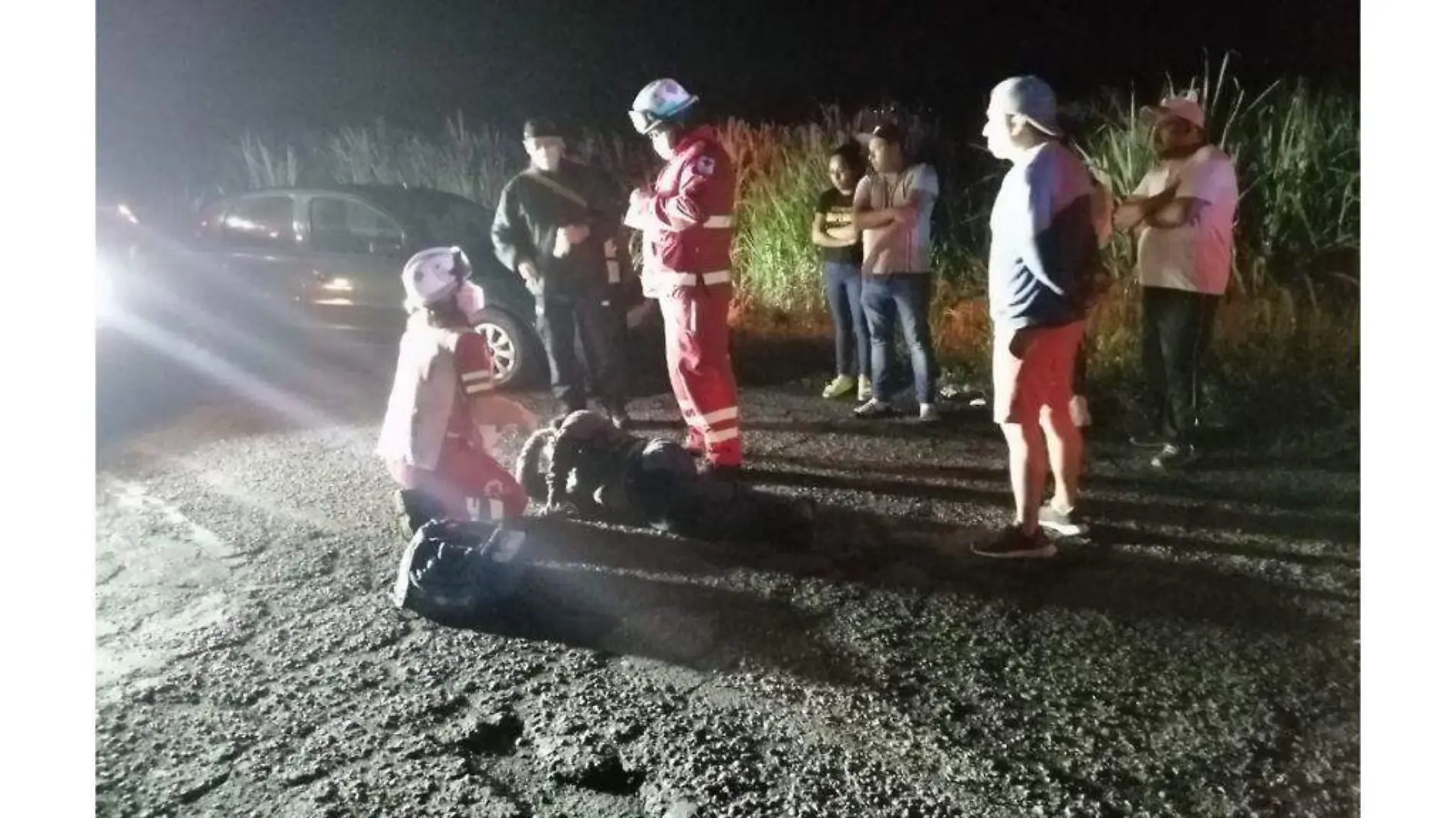 Se quedó dormido en carretera